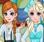 Ann e Elsa maquiagem e roupas