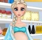 Elsa grávida no mercado