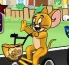 Tom e Jerry na bike corrida