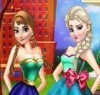 Vestir irmãs Elsa e Anna Frozen