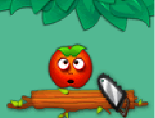 Acertar frutas na fruteira