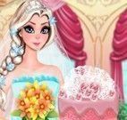 Elsa decorar bolo do casamento