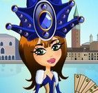 Vestir menina carnaval de Veneza