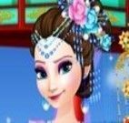 Anna e Elsa roupas chinesa