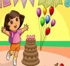 Arrumar festa de aniversário da Dora