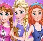 Elsa e amigas festa do pijama