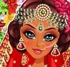 Vestir e maquiar noiva indiana