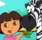 Dora cuidar da zebra