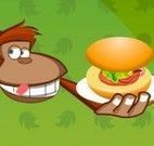 Fazer hambúrguer na floresta