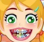 Colocar aparelho nos dentes da menina