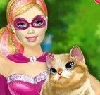 Super Barbie salvar gato