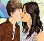 Beijos de Selena Gomez e Justin Bieber