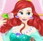 Ariel noiva cabelos e vestido