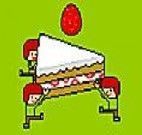 Construir o bolo de morango