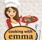 Cozinhar spaghetti bolonhesa com Emma