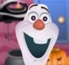 Olaf fazer cupcakes do halloween