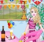 Barbie limpar festa de aniversário