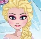 Frozen Elsa no cabeleireiro