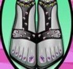 Monster High unhas do pé decoradas