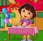 Dora limpeza da festa de aniversário