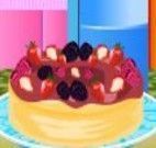 Torta de frutas vermelhas