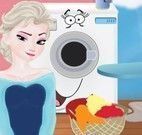 Elsa cuidar das roupas