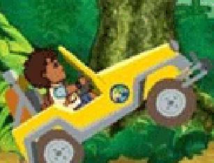 Diego na Floresta com Carro