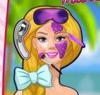 Barbie tratamento facial na praia