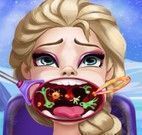 Princesa Elsa médico da garganta