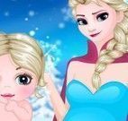 Vestir Elsa e bebê