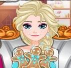 Elsa preparar biscoitinhos