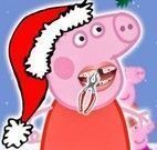 Peppa Pig cuidar dos dentes no natal