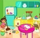 Limpar cozinha com Dora