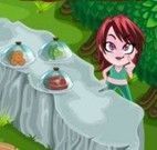 Servir comidas na floresta