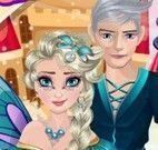 Elsa e Jack roupas de Halloween