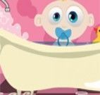 Jogo de dar banho em bebezinho recém nascido