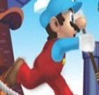 Mario se equilibrando na corda