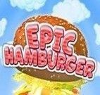 Montado o hambúrguer