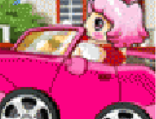 O carro rosa da Yuju