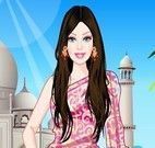 Vestir Barbie indiana