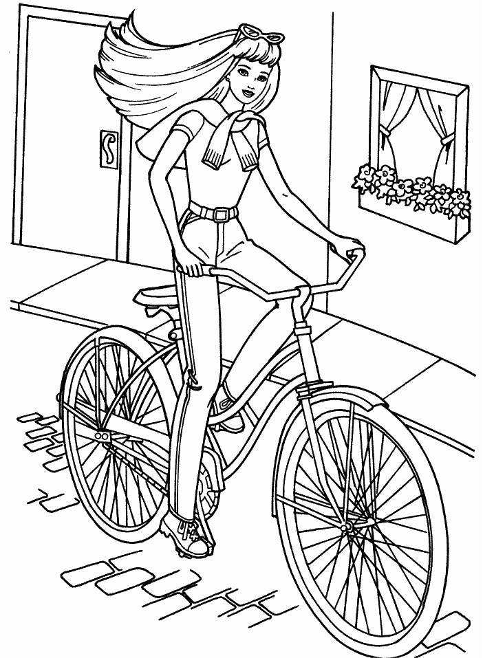 barbie de bicicleta
